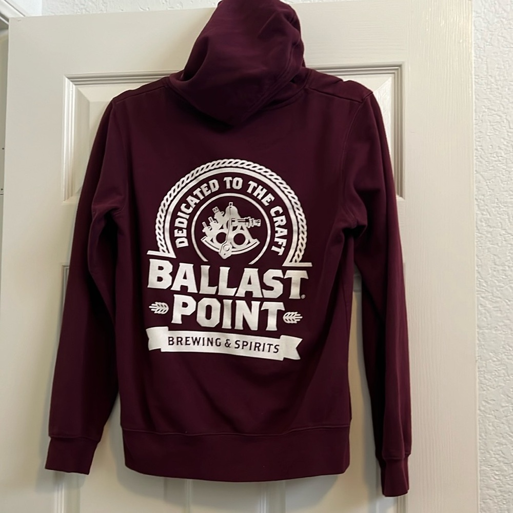 Maroon Ballast Point Zip Up Jacket